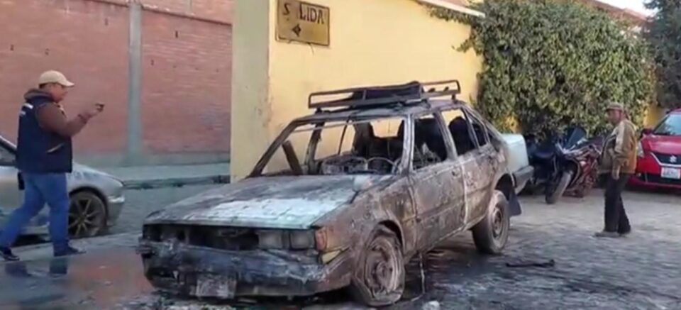 vehículo se quemo luego de cargar combustible