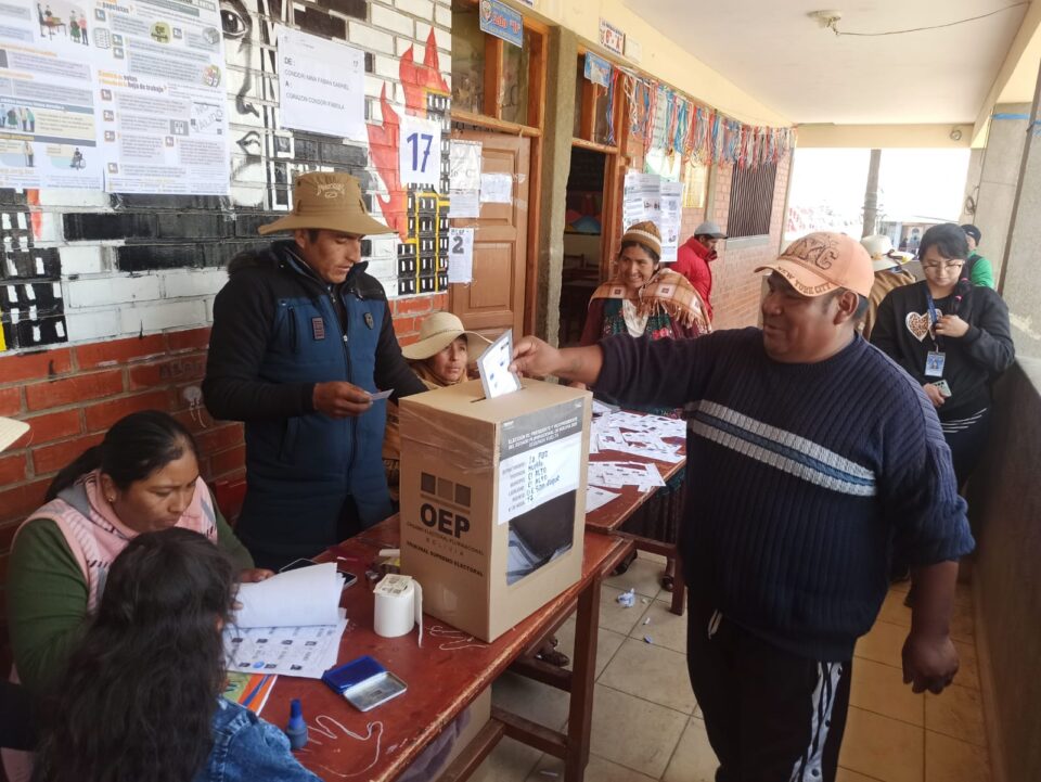 Elecciones segunda vuelta Bolivia