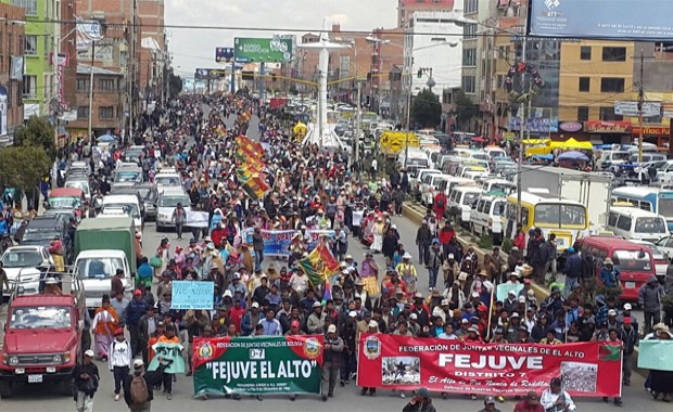 Marcha Fejuve El Alto