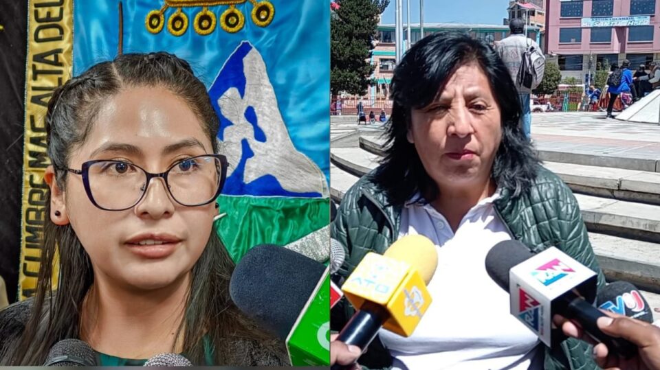 Claudia Bilbau y Eva Copa