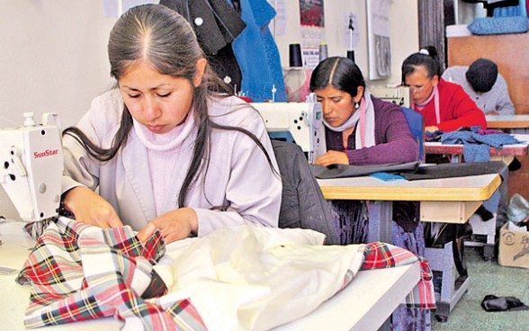 producción textil en El Alto