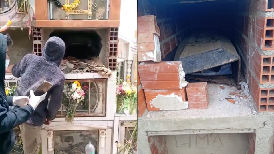 Profanan tumbas en El Alto