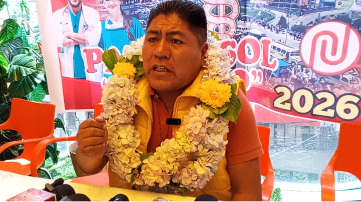 Nestor Yujra candidadto Patria Sol