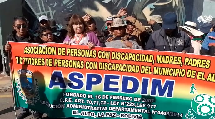 Personas con discapacidad de El Alto