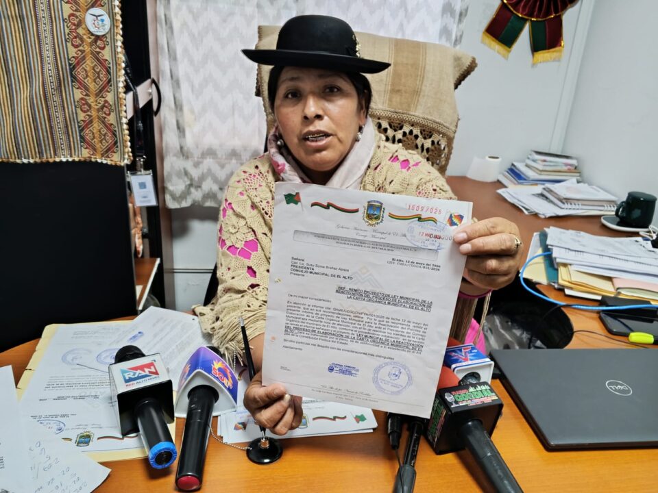 Martha Apaza concejal de El Alto