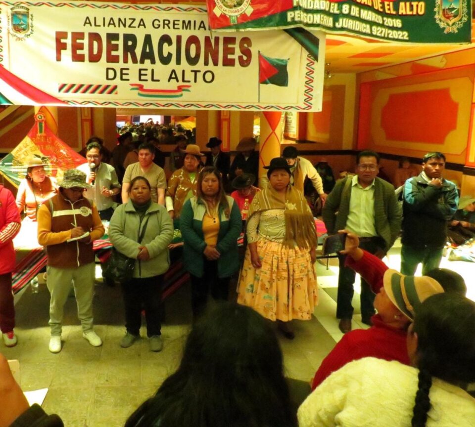 Ampliado de cinco federaciones gremiales de El Alto